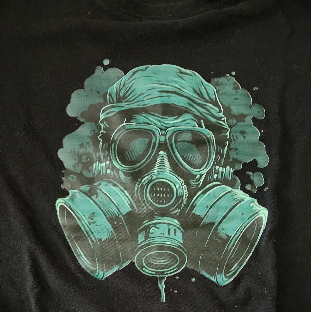 EUC Unisex XXL Black Tshirt - GAS MASK